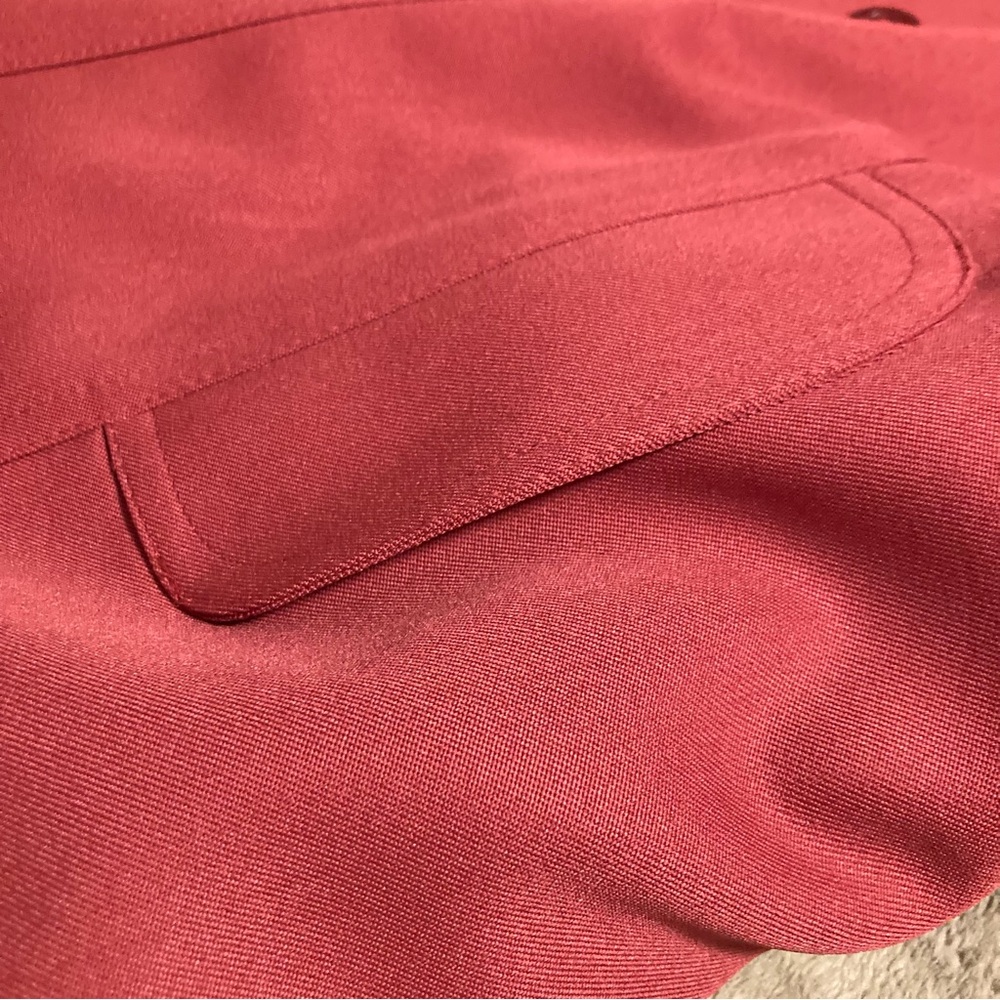 NWOT Vintage 70s Unbranded Trench Coat Removable Lining - Picture 9 of 13